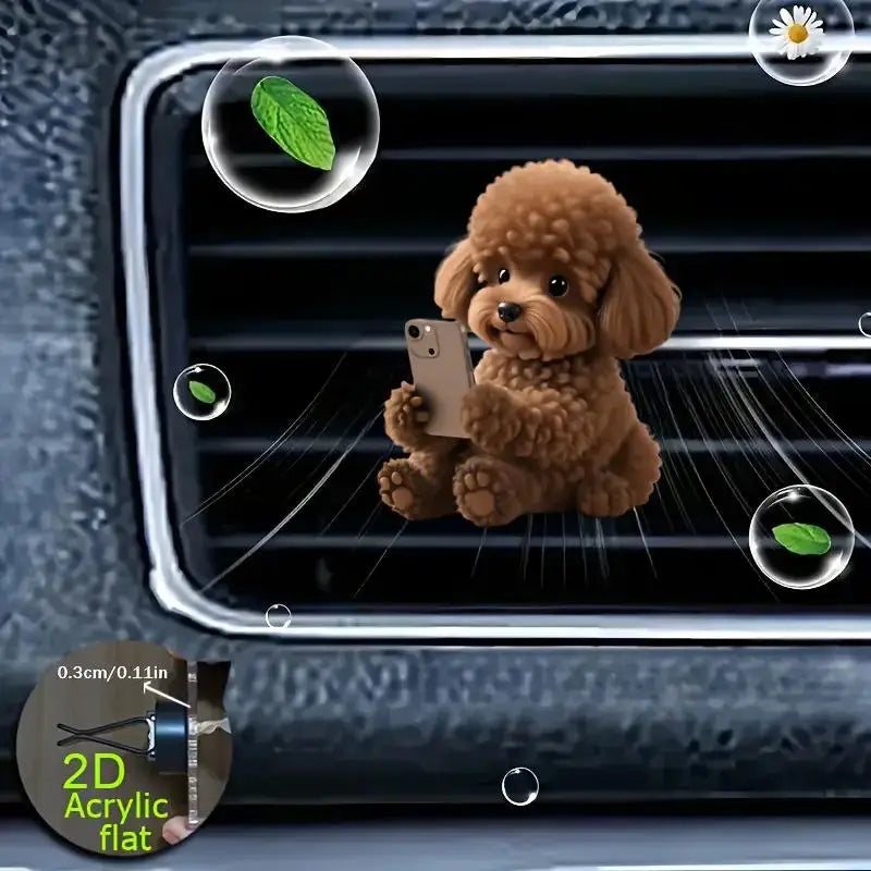 Acrylic Car Vent Clip Aromatherapy Air Freshener Holder 2D Decorative Clip For Car AC Vents Oasis Select A6