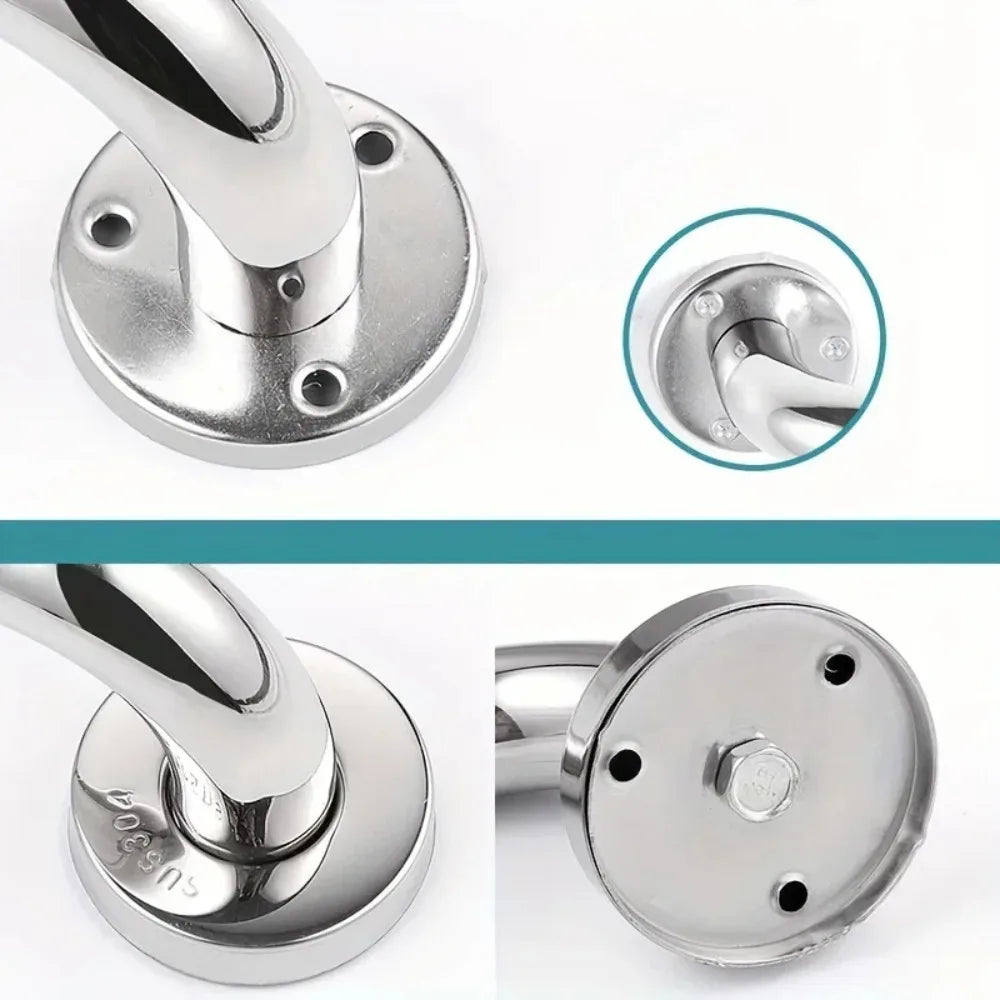 304 Stainless Steel Bathroom Safety Handrail for Disabled Elderly Accessible Toilet Grab Bar Wall Mounted Support Railing Oasis Select