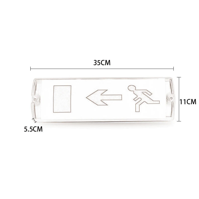 IP68 Emergency Exit Light LED 85–265V | 200-Min Battery Backup