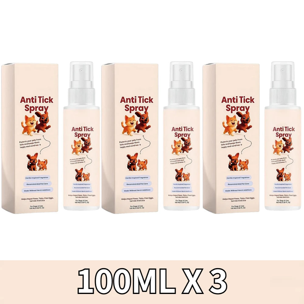 Pet Flea & Tick Repellent Spray for Cats & Dogs – 100ml