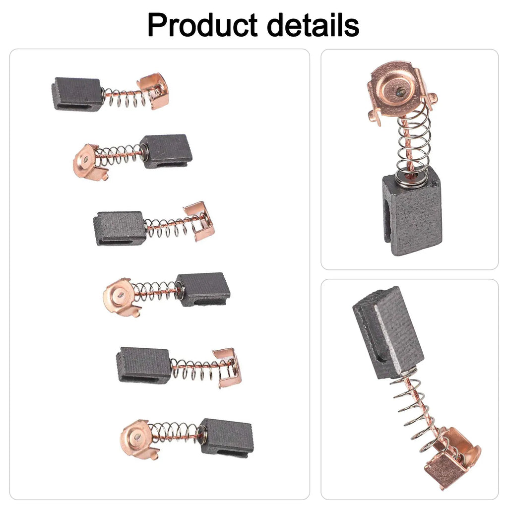6pcs Carbon Brushes 5x8x12mm Spare Parts For Angle Grinder G720 Electric Hammer Drill Power Tool Accessories Oasis Select