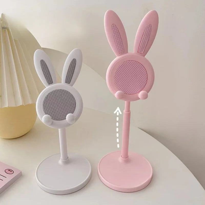 The cute Rabbit mobile phone stand desktop can lift and adjust the desktop phone accessories phone stand phone grip Oasis Select