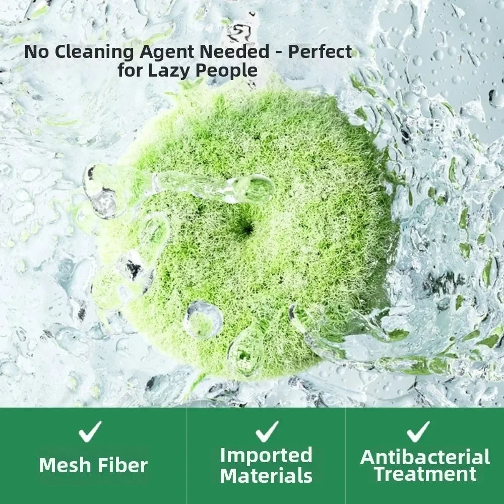 New Antibacterial Bathroom Cleaning Ball Round Reusable Countertop Cleaning Brush Scrubber for Washbasin Toilet Sink Oasis Select