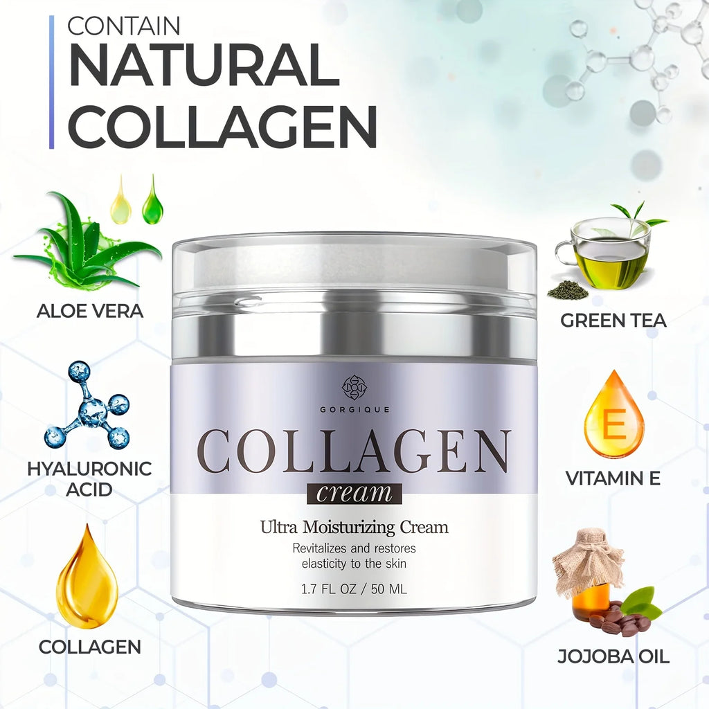GORGIQUE Collagen Face Moisturizer – Firming Hydrating Cream Face Moisturizing Cream Oasis Select