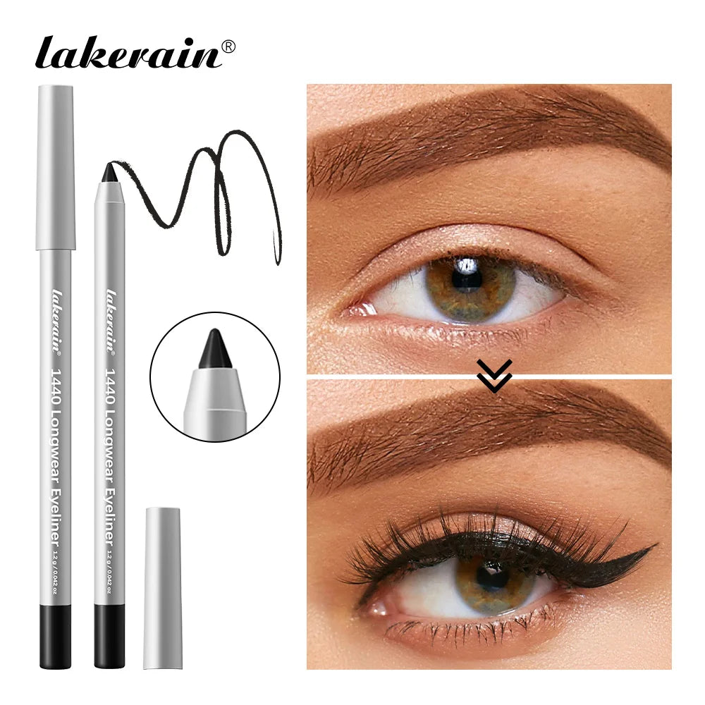 12 Colors Eyeliner Pencil Long-lasting Wear Waterproof Smudge-proof Smooth Precise Application Smokey Eyeliner Pencil Makeup Oasis Select