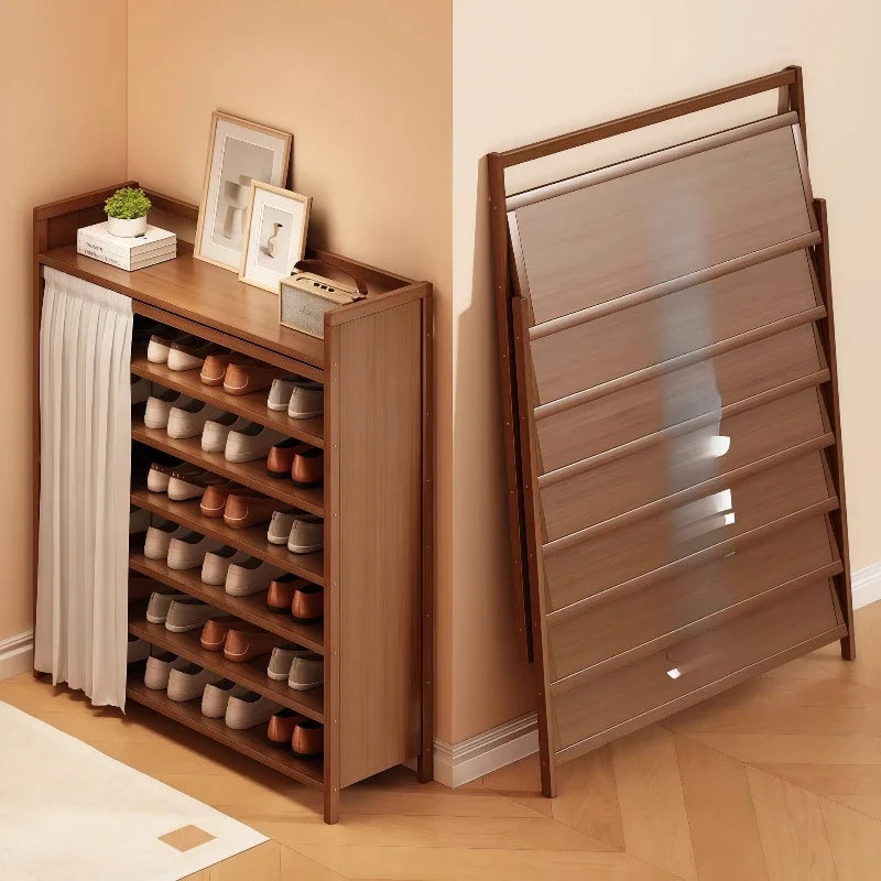 Multi-functional Folding shoe rack installation-free integrated dustproof large-capacity storage shoe rack Oasis Select