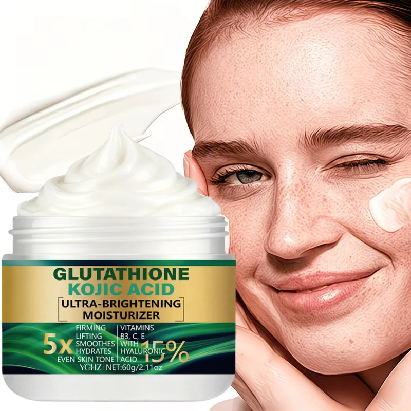 5X Glutathione & Kojic Acid Brightening Cream 60g | Day & Night