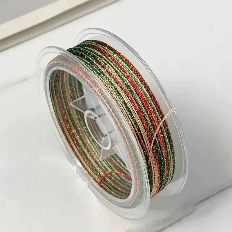 0.4MM Segment Dyed Starry Sky Thread 6-Strand Gradient Woven Rope DIY Bracelet Necklace Woven Iridescent Color Thread Oasis Select C31 0.4mm 50m