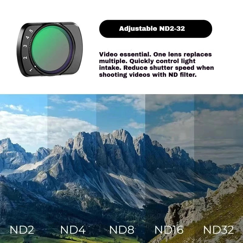 DJI Osmo Pocket 3/4 Magnetic CPL Black Mist ND Filter Set