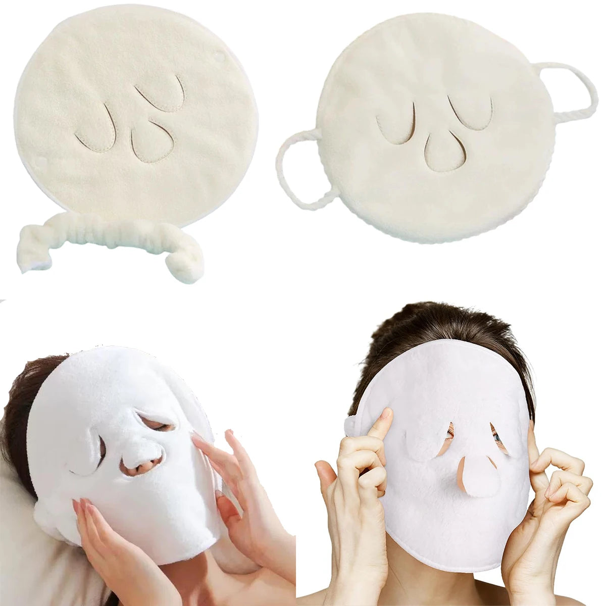 Face Steaming Towel, Reusable Face Towel Mask Cold Hot Compress Facial Steam Moisturizing Mask Beauty Spa Towel for Women Girls Oasis Select