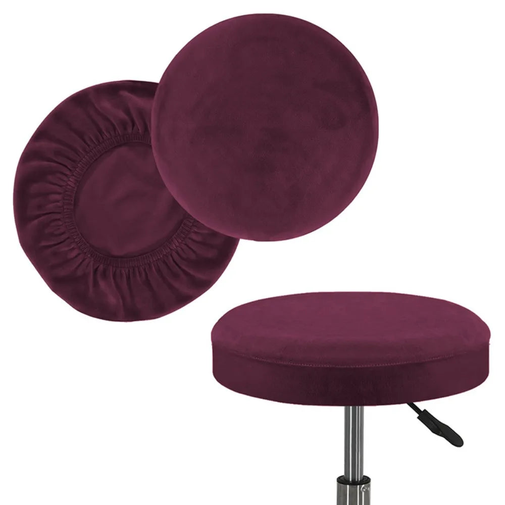 Elastic Round Stool Cover – Washable, Removable, Universal Fit