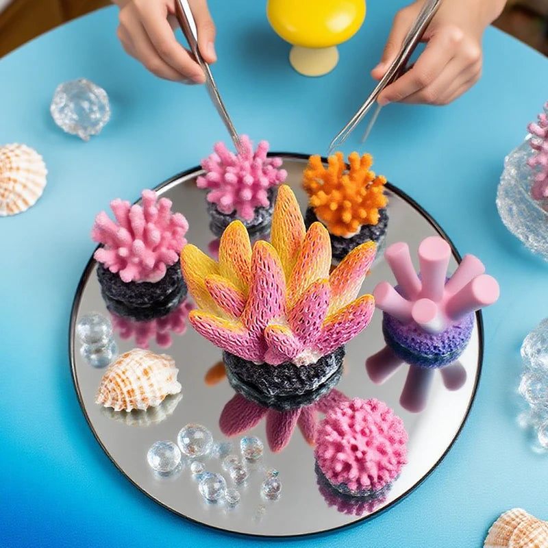 Artificial Coral Fish Tank Decoration Emulates Starfish Resin Reef Landscape Aquarium Decoration Craft Tabletop Decoration Oasis Select