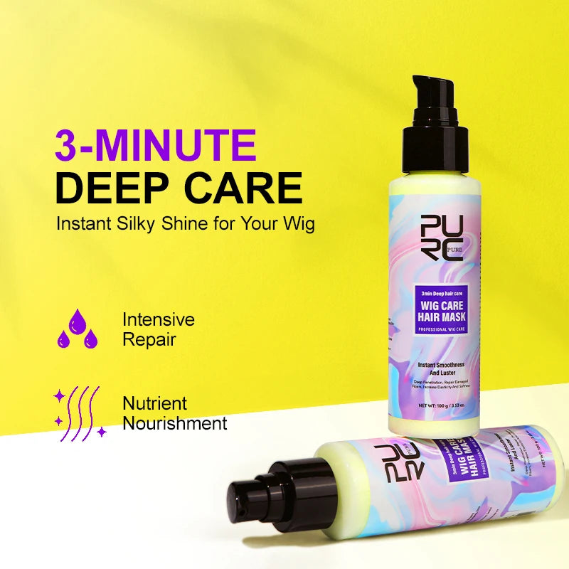 PURC Collagen Hair Mask for Dry Damaged Hair Frizz Control Anti-Breakage Split Ends Smoothing Nourishing Wig Repair Treatment ﻿ Oasis Select