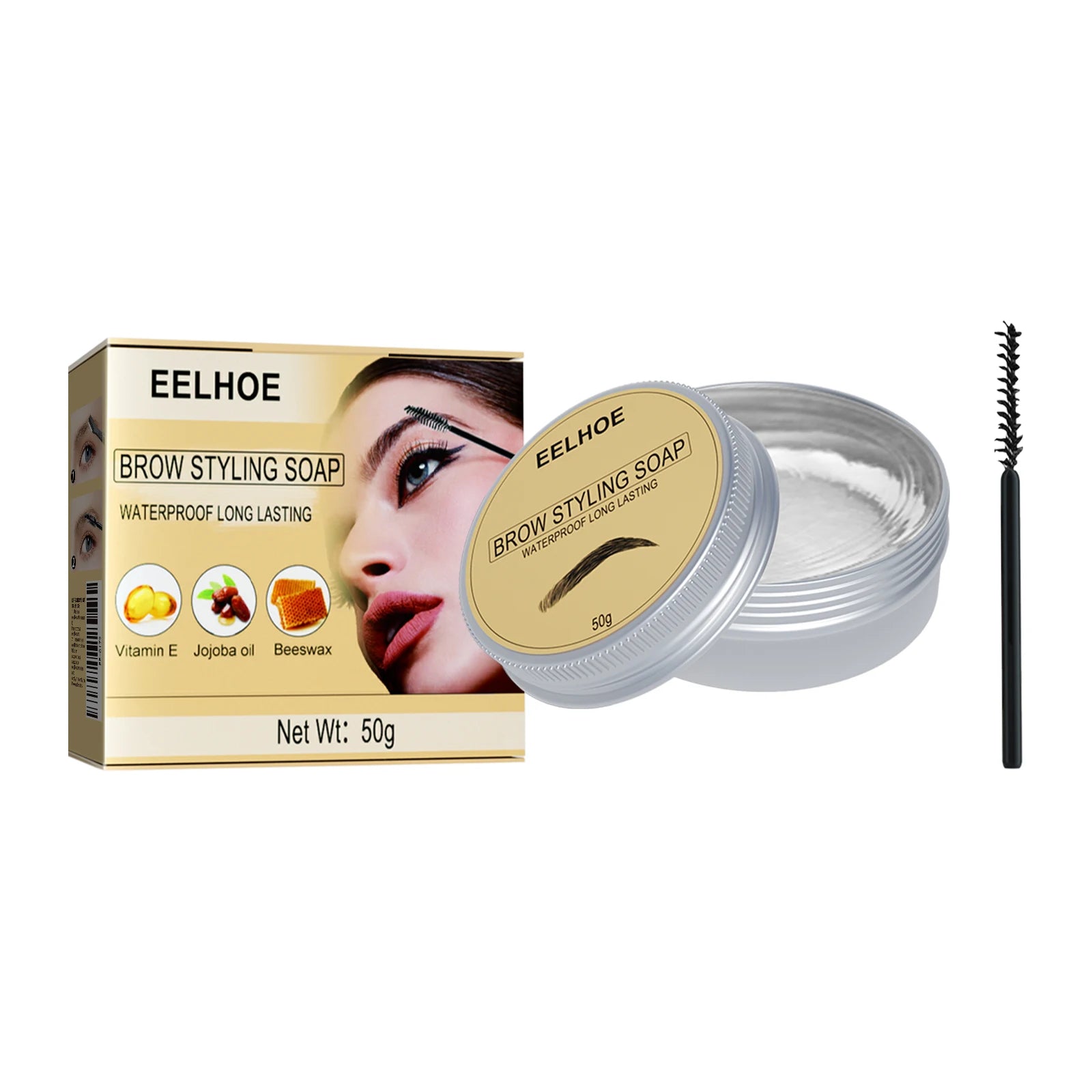 Eelhoe Clear Brow Gel – Smudge-Proof 3D Eyebrow Shaper