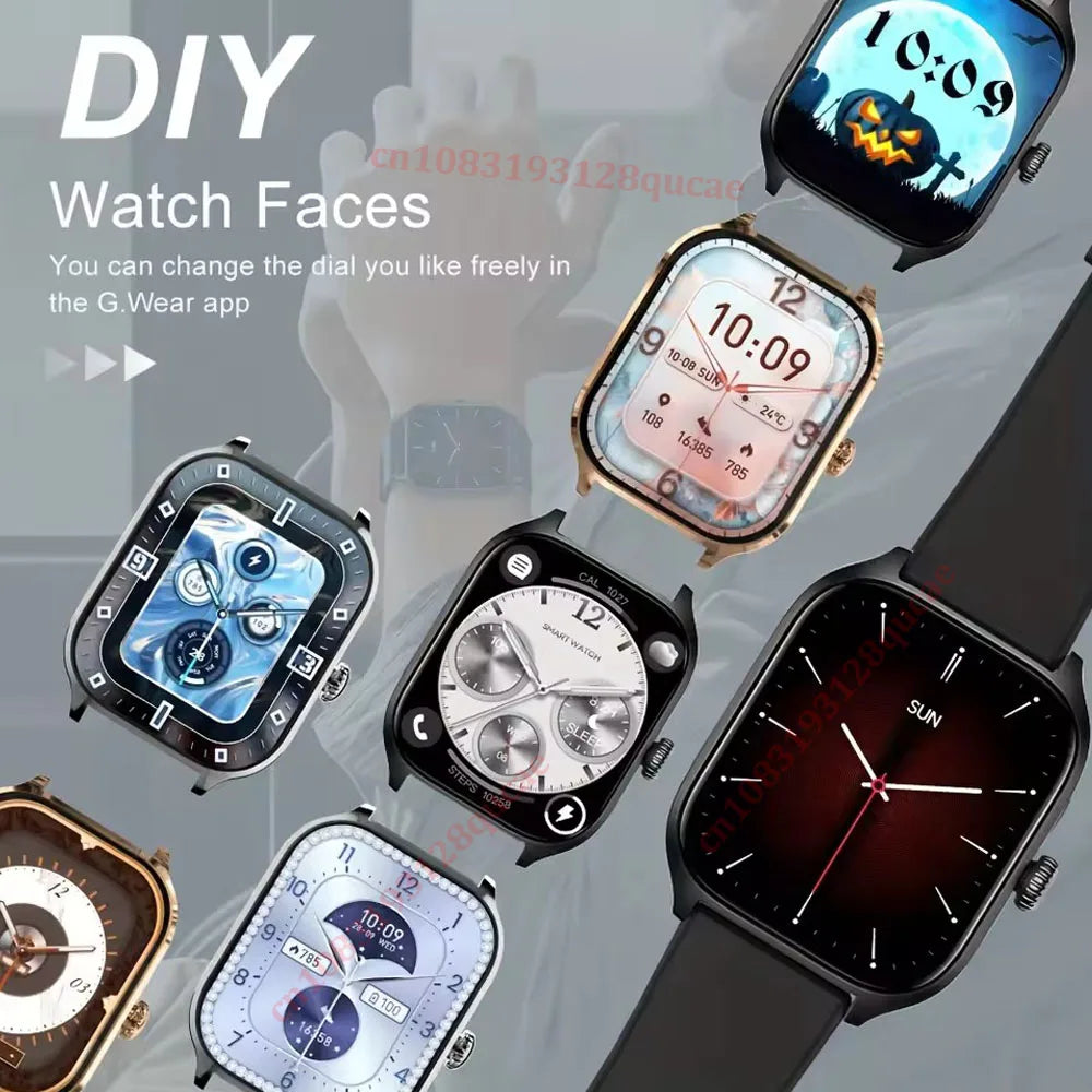 2026 Smart Watch Android IOS Phone 2.01 Inch Color Screen Bluetooth Answer Call Fitness Watches Tracker Smartwatch Women Men New Oasis Select