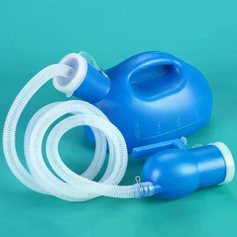 Toilet Supply For Outdoor 2000ml Plastic Male Bed Potty Pee Bottle Collector With 160cm Tube Portable Pee Urine Bottle Oasis Select