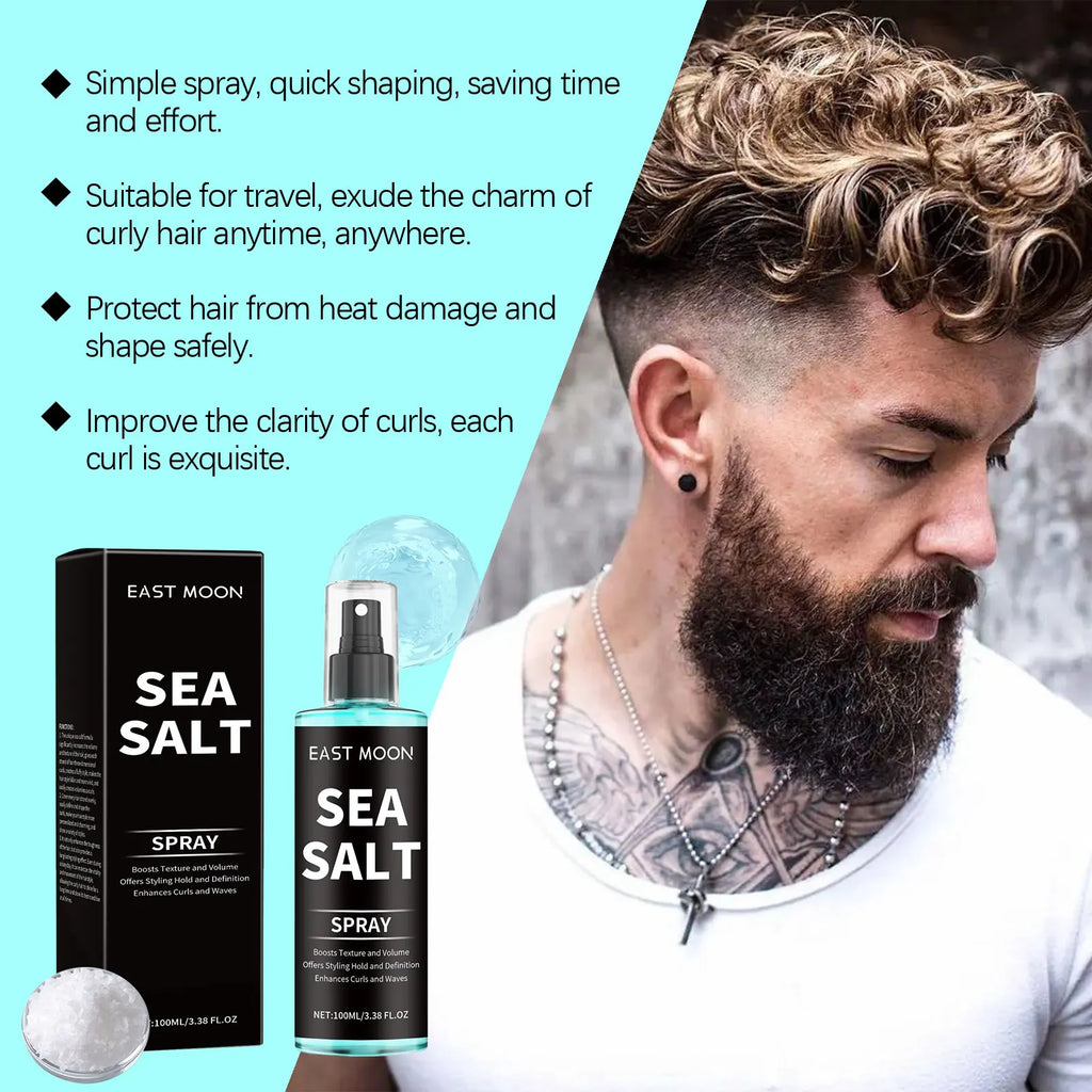 Sea Salt Hair Styling Spray Lazy Curl Defining Improving Thicken Strong Hold Non Greasy Fluffy Natural Wave Hair Nourishing Oil Oasis Select
