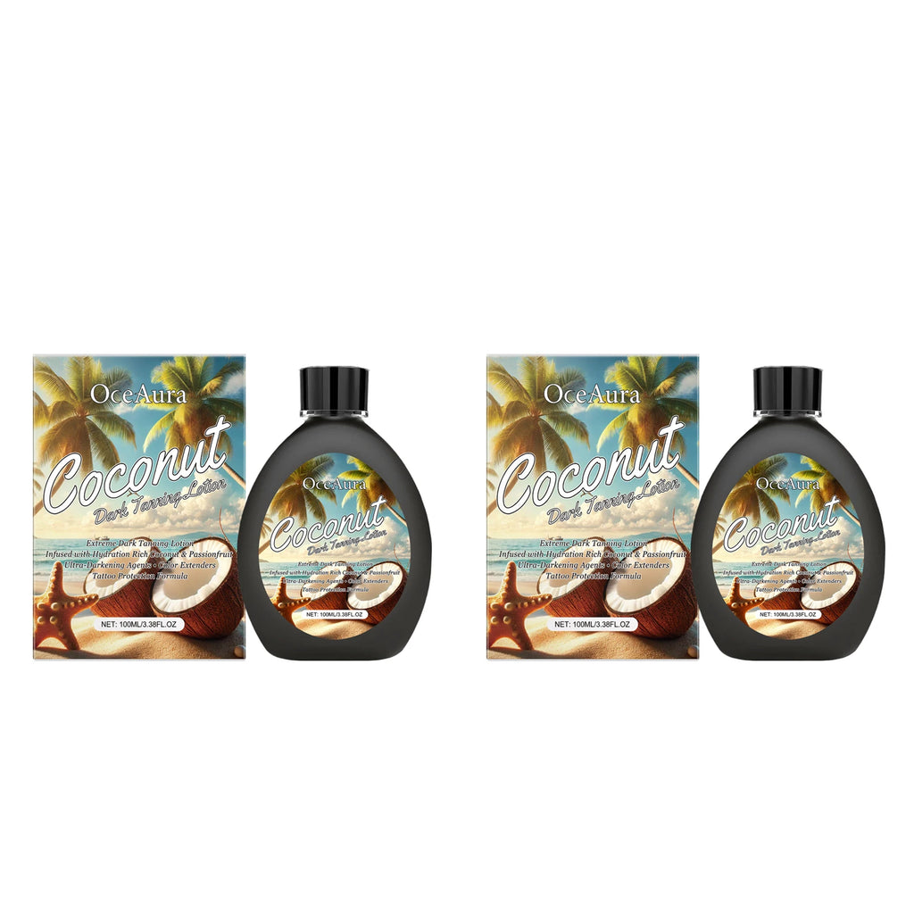 OceAura Coconut Dark Tanning Lotion – Bronzer & Sunless Tan Sunless Tanning Lotion Oasis Select 200ml boxed