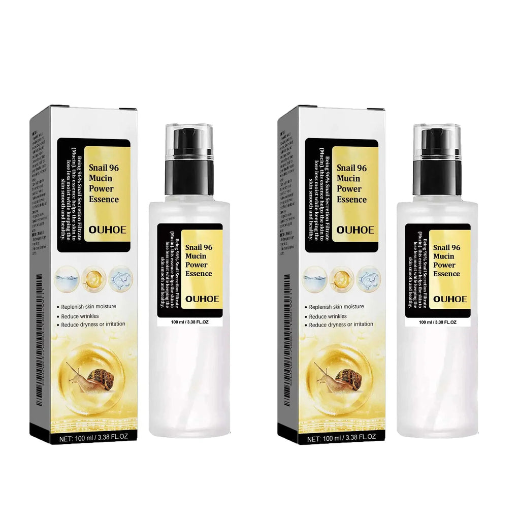 Snail Mucin Peptide Essence,Hyaluronic Acid Skin Repair Serum,Lightens Wrinkles And Dark Spots,Face Moisturizing and Hydrating Oasis Select 2Pcs