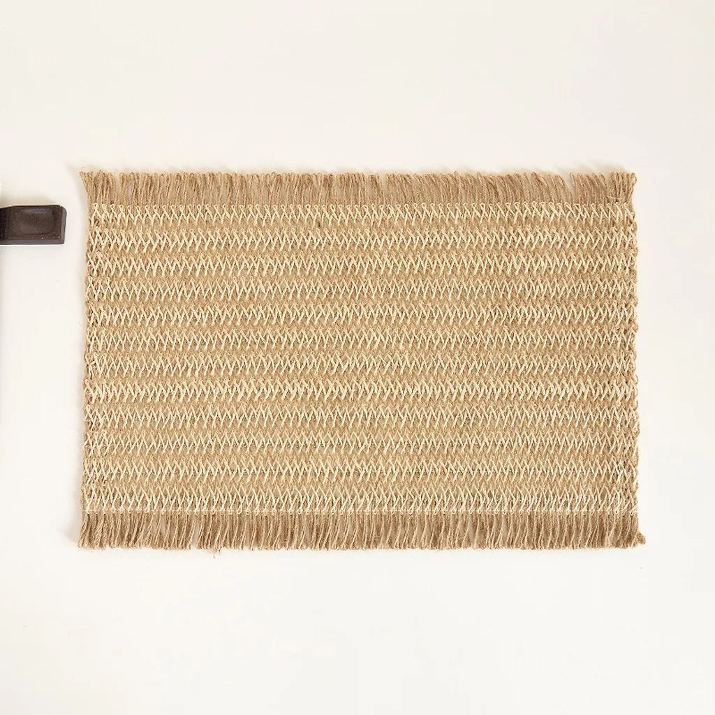Woven Linen Placemat – Heat Insulating Dining Table Mat