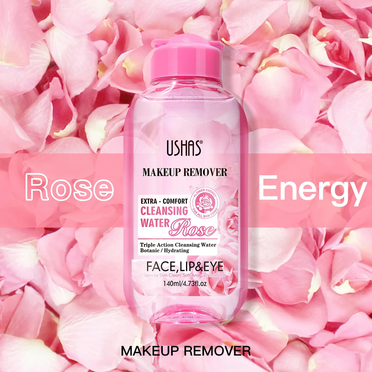 USHAS Micellar Cleansing Water – Gentle Makeup Remover
