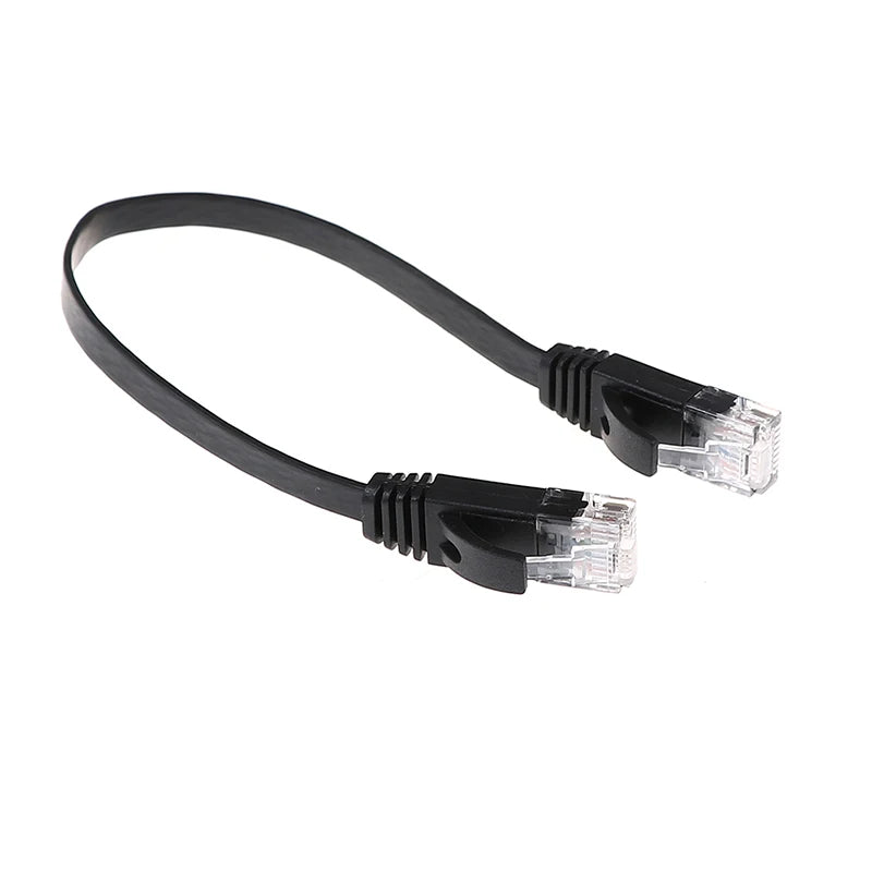 Cat6 RJ45 Slim Patch Cord 30cm – 1Gbps Ethernet Cable