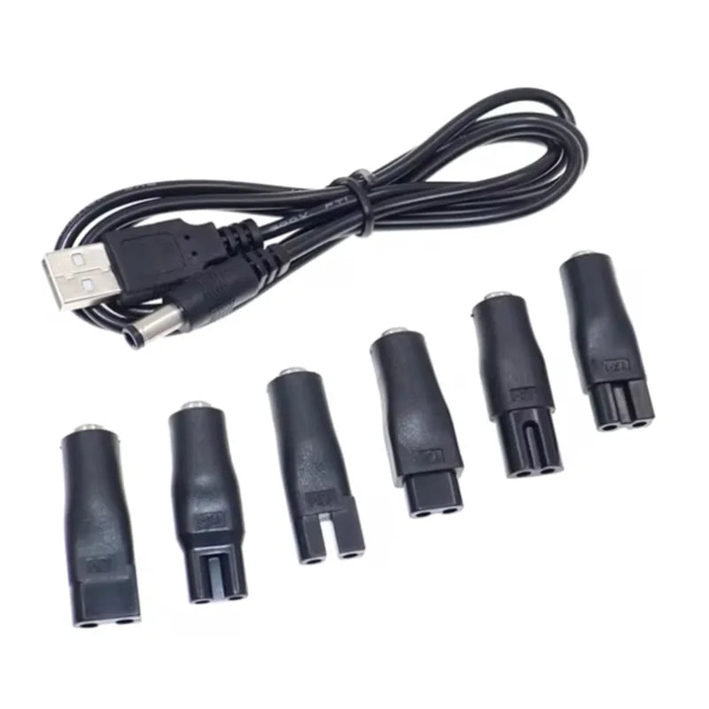 Electric Hair Clippers Electric Shaver Shaving Machine Power Wire USB Adapter Charger USB Charging Plug Cable Power Cord Oasis Select
