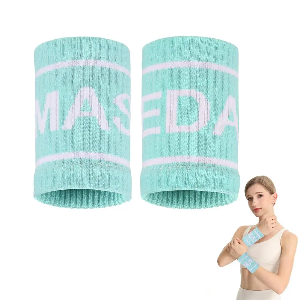 NEW Elastic Sport Wristband Basketball Volleyball Wrist Guard Golf Tennis Sweatband Wrist Band Fashion Colorful Wrist Support Oasis Select Green
