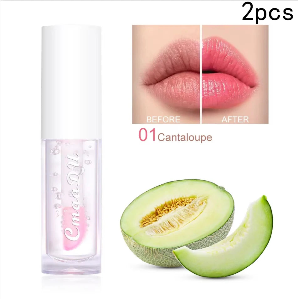 6-Color Fruit Flavor Color-Changing Lip Oil & Balm
