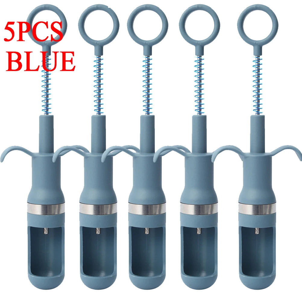 Cherry Olive Pitter & Fruit Core Remover – Stainless Steel Fruit Pitter Tool Oasis Select 5PCS blue