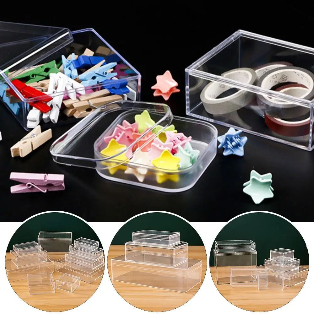 Thickened Acrylic Storage Box Rectangular Transparent Box Multisize Food Candy Storage Container Protection Showcase Packing Box Oasis Select