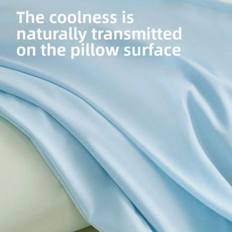 1-10PCS Ice Silk Cooling Pillowcase for Memory Universal Inner Cover Summer Breathable Soft Durable Cold Feeling Washable Oasis Select