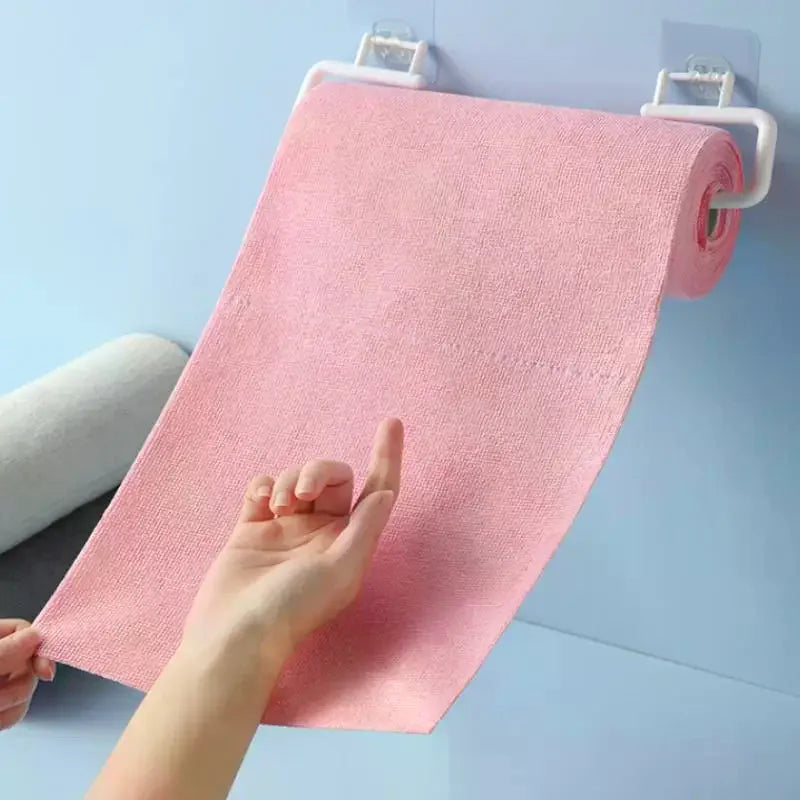 Reusable Lint-Free Microfiber Cleaning Cloths, Super Absorbent Towels, Quick-Dry Kitchen Towels, 1 Roll, 20Pcs Oasis Select