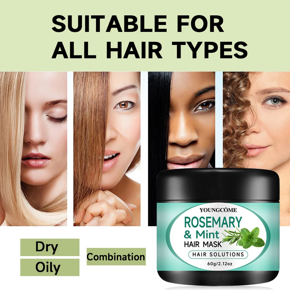 Rosemary Plant Essence Hair Mask – Deep Nourishing Treatment