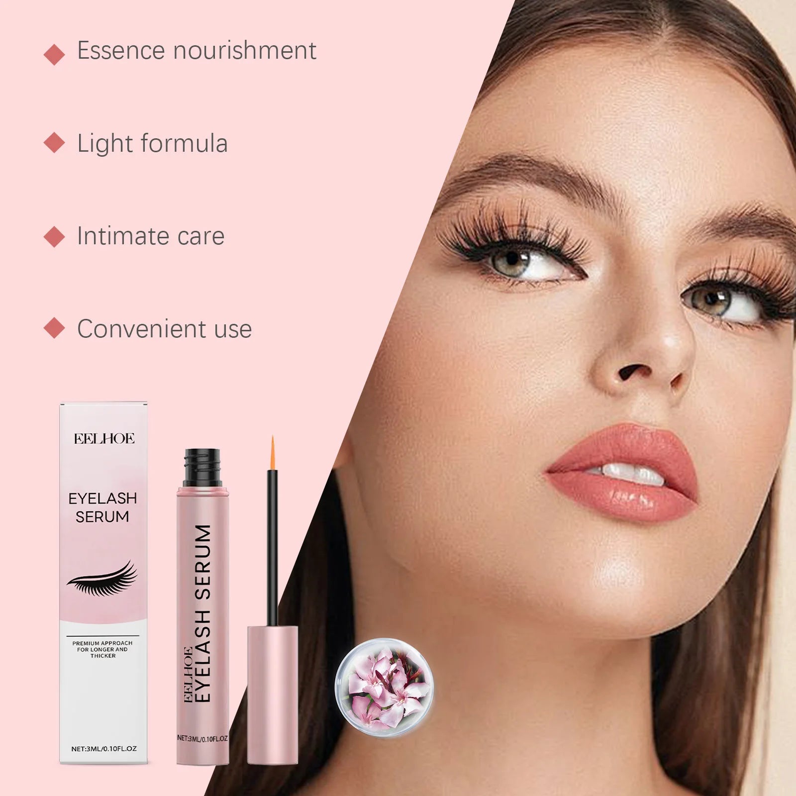 EELHOE Eyelash & Eyebrow Growth Serum – Longer Thicker Lashes