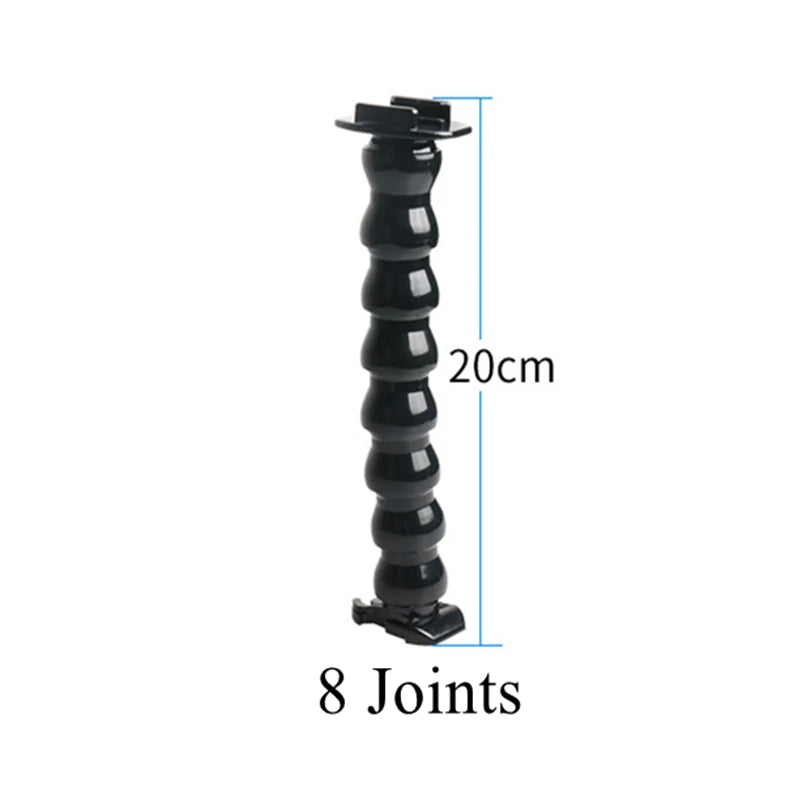 Flex Clamp Gooseneck Mount for GoPro Hero 12 11 Insta360 DJI