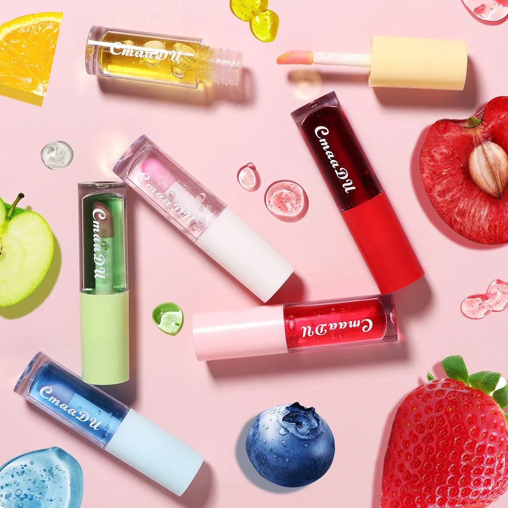 Fruit Lip Oil, Plumping Lip Tint Moisturizing Lip Gloss Fruit Flavoured Lip oil For Dry Lip's Moisturizing Hydrating Nourish Oasis Select