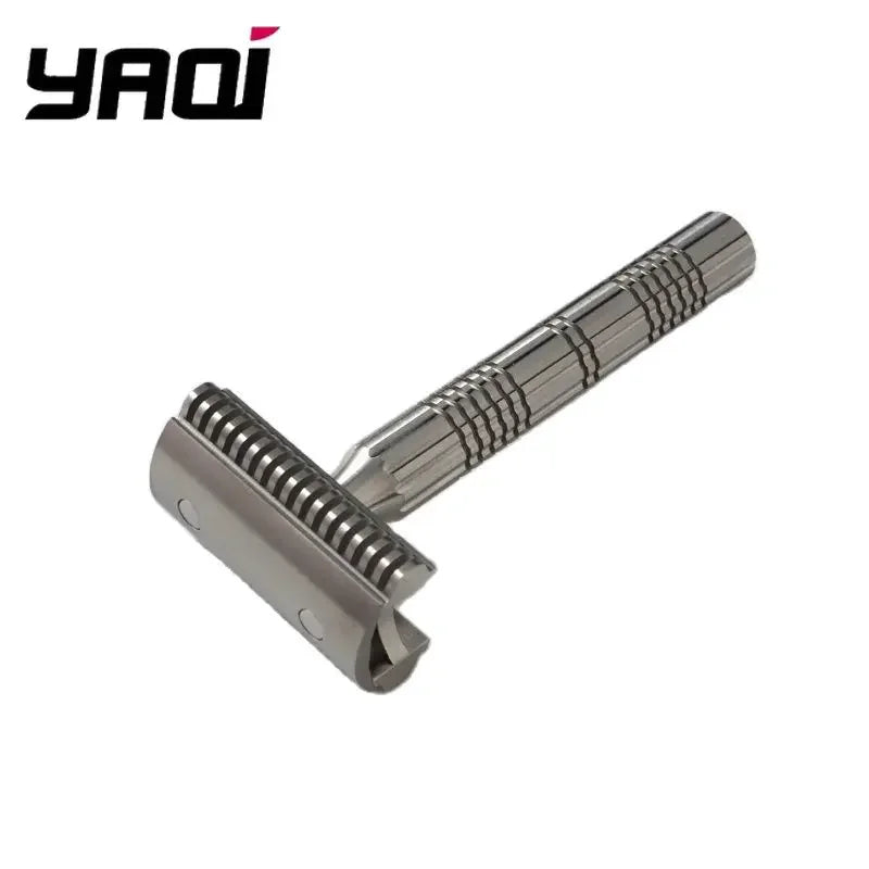 2026 New Arrival！YAQI Raw Color Version Bohemia 316 Stainless Steel Adjustable Baseplate Men Safety Razor Oasis Select RA2243-RC