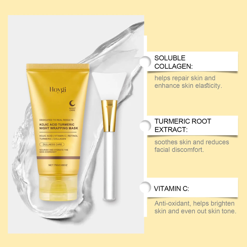 Turmeric Collagen Peel-Off Face Mask with Scraper – 75g Peel-Off Face Mask Oasis Select