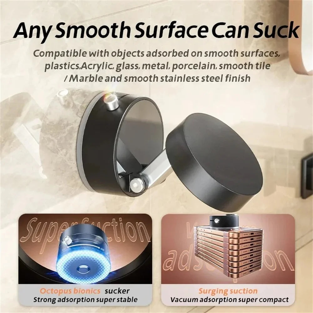 Magnetic Mobile Phone More Portable Vacuum Bracket Adjustable Double-Sided Suction Cup Holder Lazy Stand For All Smartphone Oasis Select
