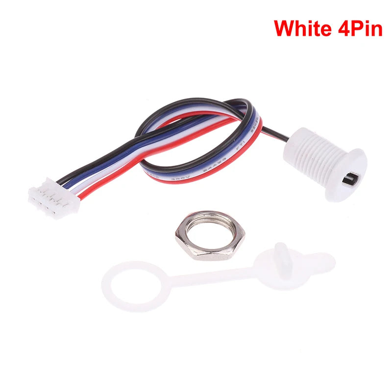 USB-C High Current Charging Socket Female With M11 Nut Snap Lock Plate Type C Waterproof Female Connector Jack C Socket Oasis Select 4Pin White