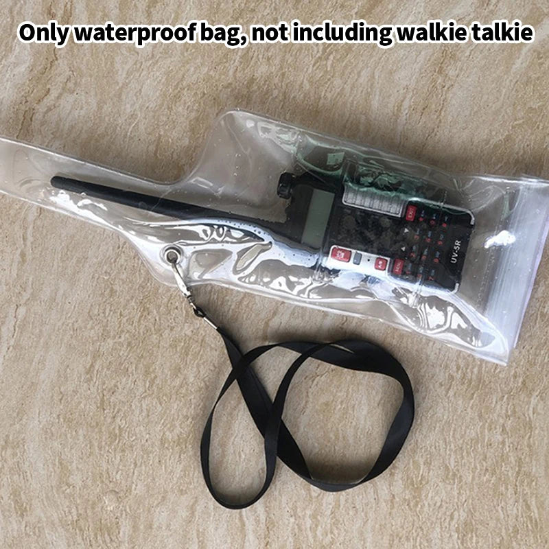 Portable Waterproof Rainproof Case Pouch For Walkie Talkie Two-Way Radios Protector Cover Oasis Select