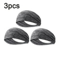 1/8PC Sweatband For Men Women Elastic Sport Hairbands Head Band Yoga Headbands Headwear Headwrap Sports Workout Hair Accessories Oasis Select grey-3pcs