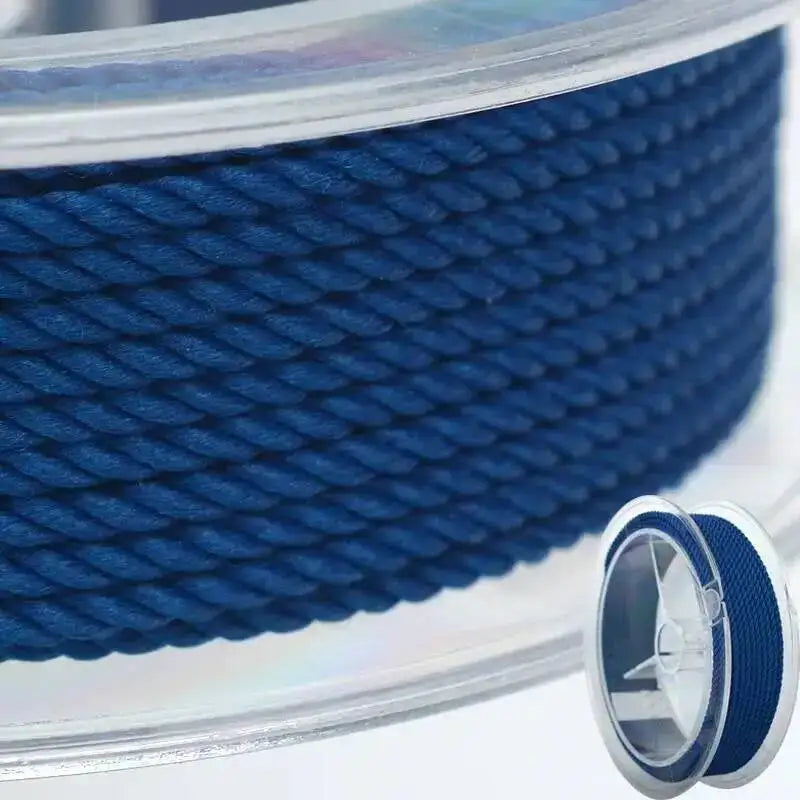 1mm 45m Silk Thread Milan Braided Cord DIY Jewelry Accessories Jewelry Making Supplies Twine Beading Threads HandCrafts Rope Oasis Select Royal Blue 1mm 15m