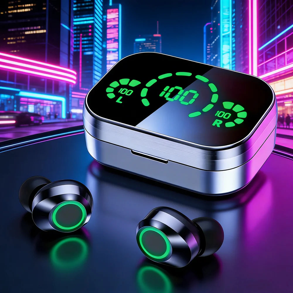 TWS Wireless Bluetooth Headset with Mic Earbuds Charger Box LED Fone Bluetooth Earphones Wireless Headphones for smartphones Oasis Select