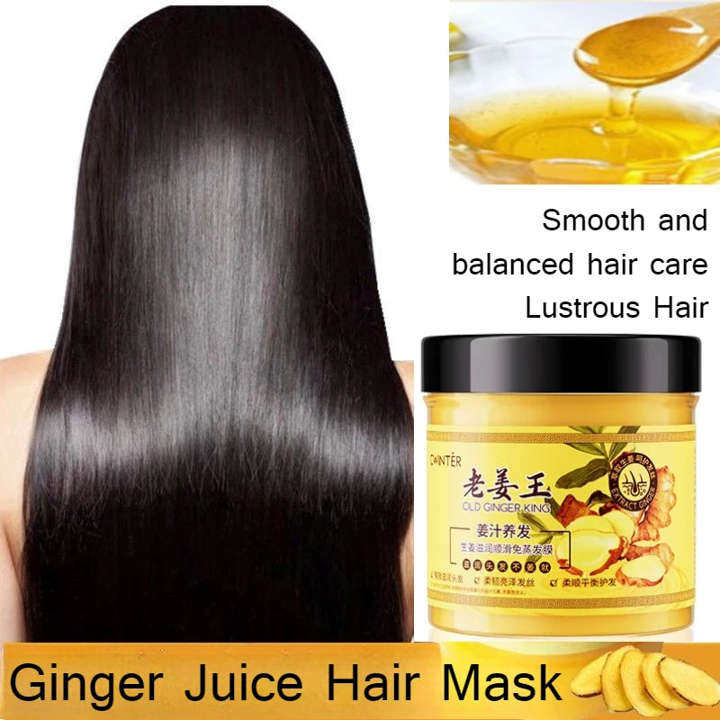 Ginger King Shampoo 500ml Soft and Balanced Smooth Hair Mask Hydrating Moisturizing Wash Kit Oasis Select