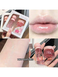 2PCS Peach Honey Jar Lip Set, Lip Mask+Lip Honey, day and night care, moisturizing and hydrating Oasis Select Default Title