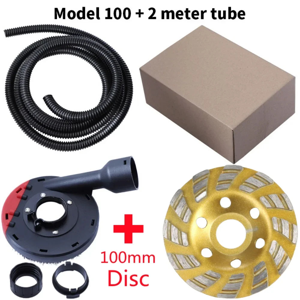 100mm Diamond Grinding Disc & Angle Grinder Dust Shroud Kit Grinding Disc Kit Oasis Select 100mmdust cover set1
