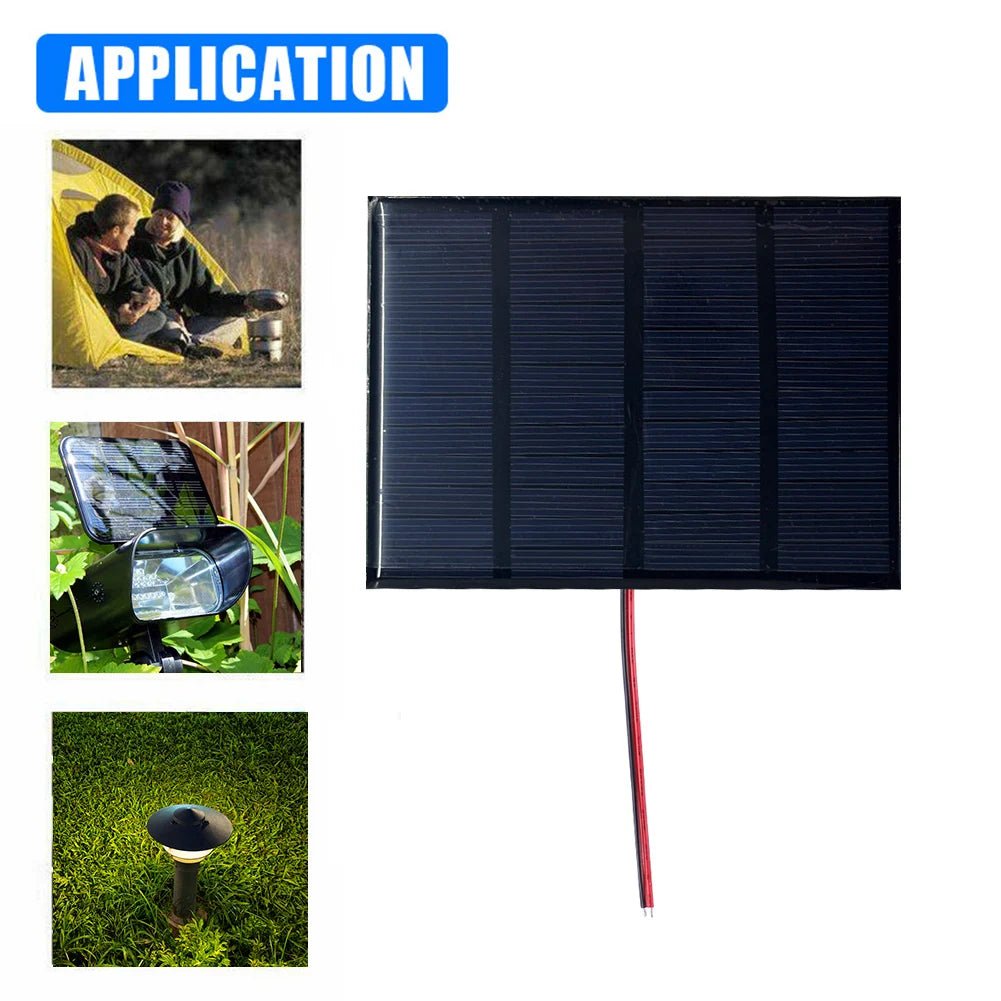 3W 12V Polycrystalline Solar Panel Charger with Cable – DIY Solar Charging Panel Oasis Select