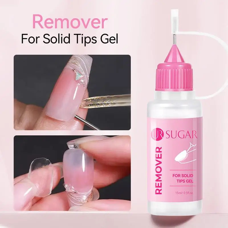 15ML Nail Glue Remover for Press on Acetone Free Nail Polish Remover Multi-Functional Remover for Nails Tips Gentle Glue Remover Oasis Select